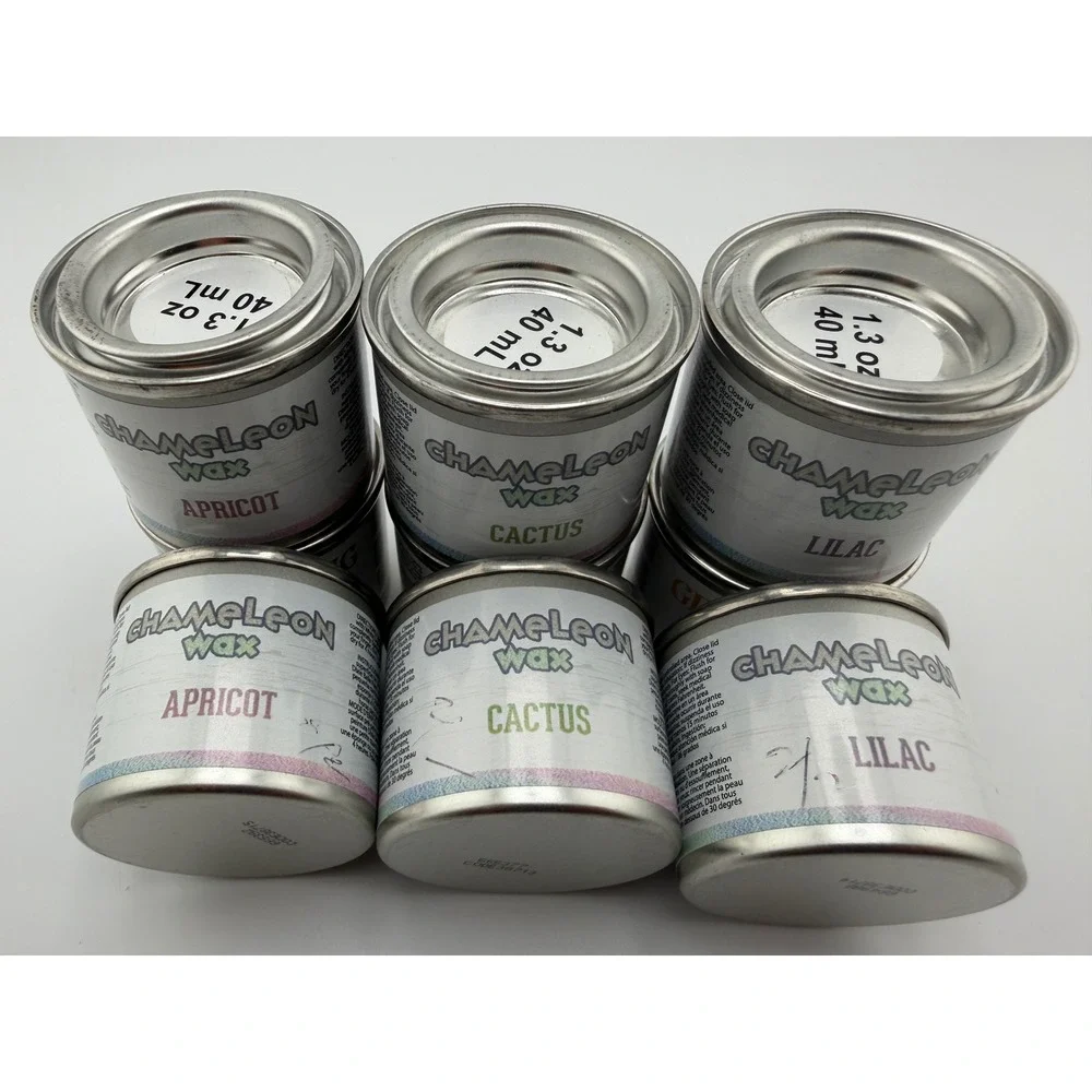 Chameleon Wax Furniture Finishing Iridescent Wax 40ml: Apricot Cactus Lilac